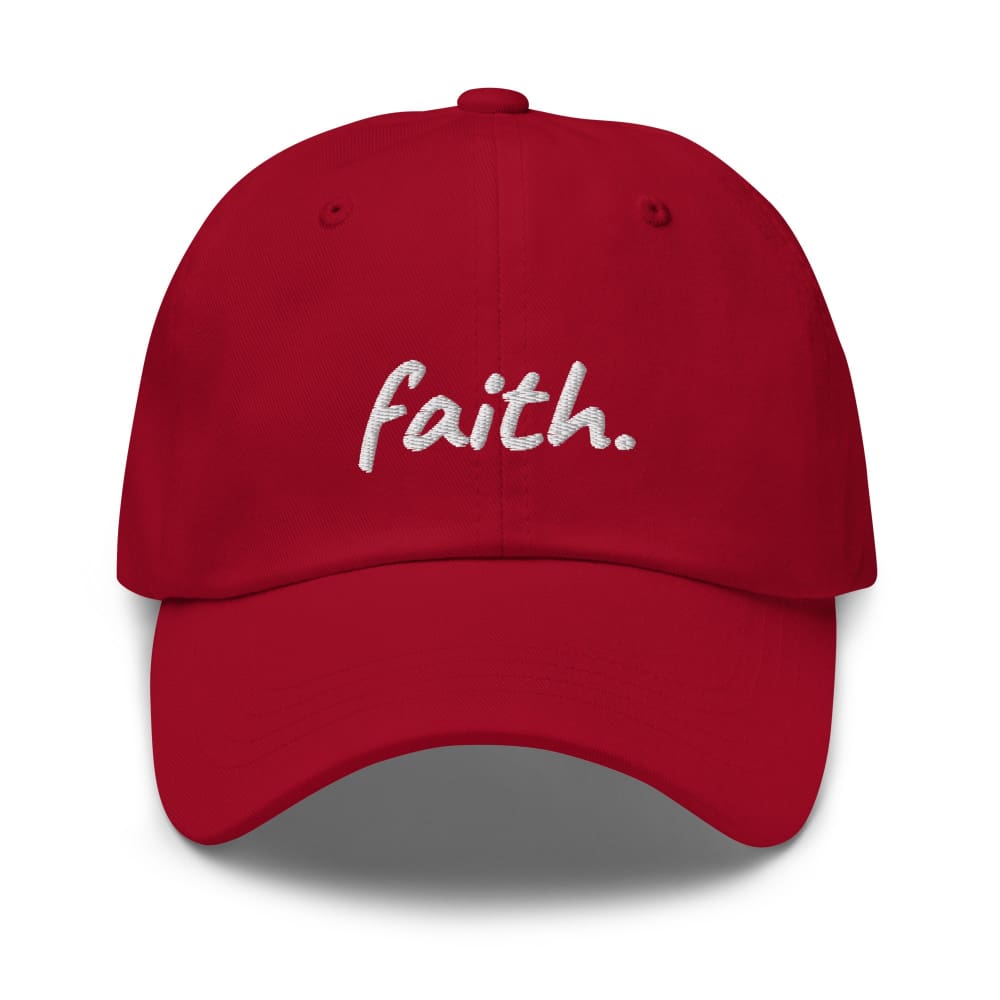 Faith Scribble Christian Cotton Baseball Cap