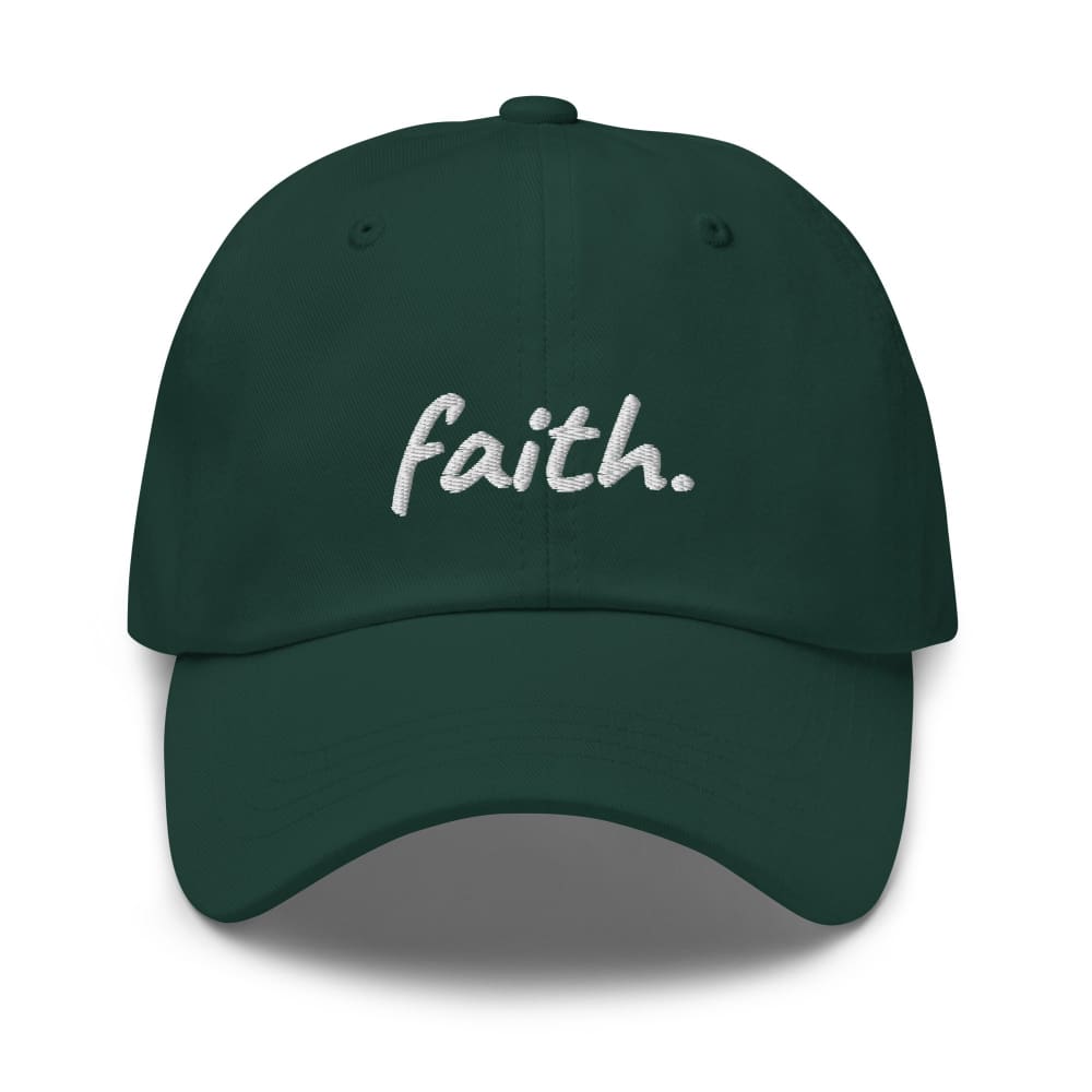 Faith Scribble Christian Cotton Baseball Cap